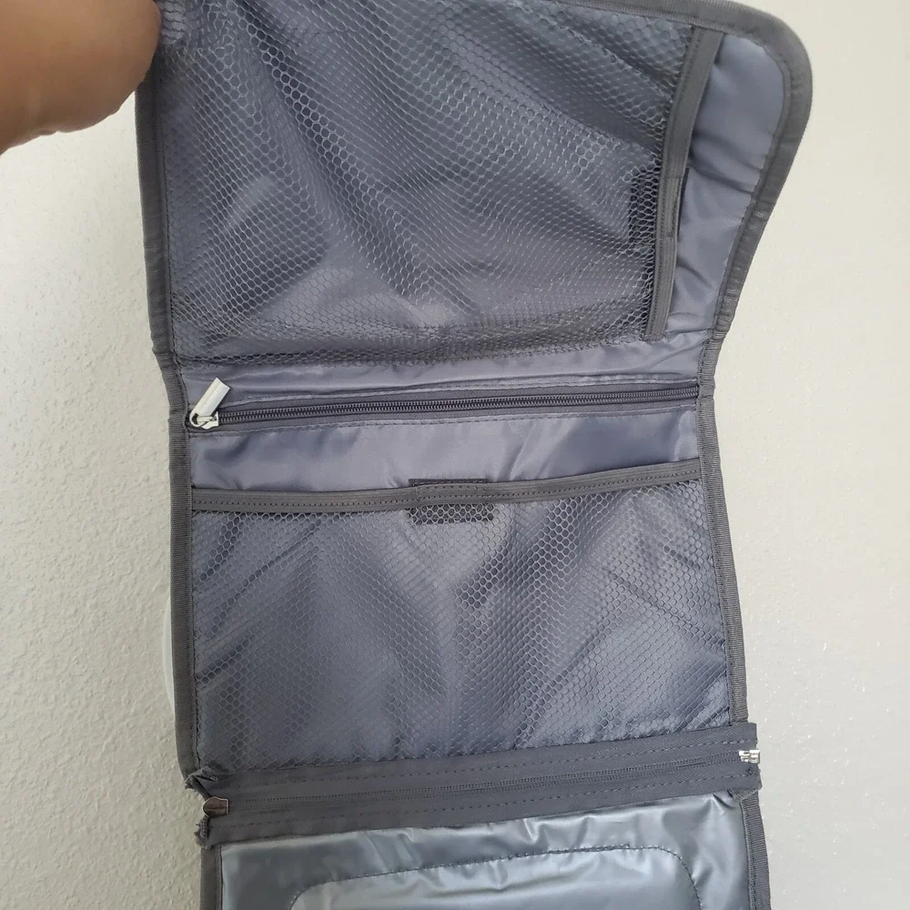 Portable Diaper Changing Pad with Built-in Head Cushion,Newborn Baby Gray
